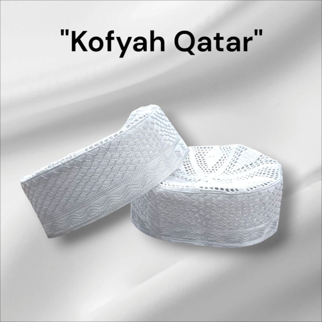 PECI QATAR ORIGINAL/ KOPYAH QATAR Ukuran Lengkap