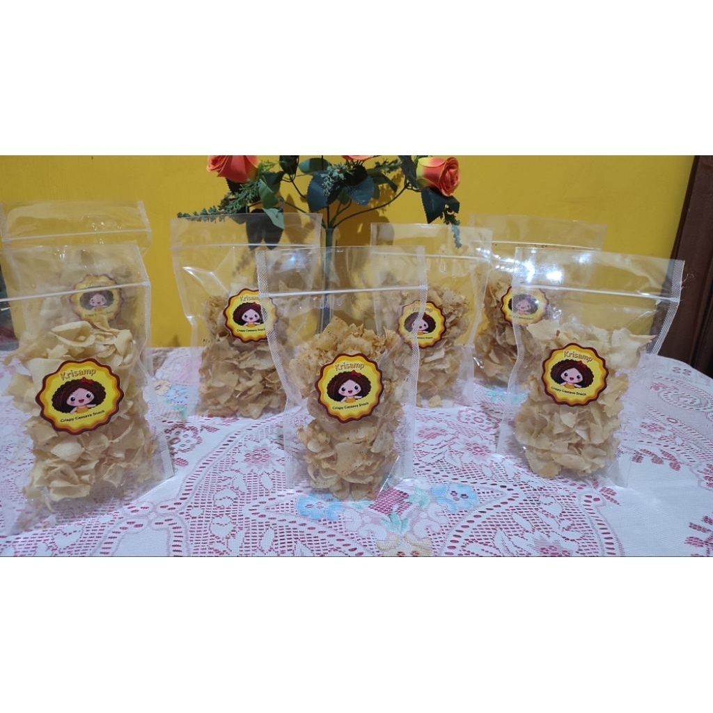 

Krisamp Keripik Singkong/sampeu rasa terbaru ketumbar renyah kriuk nagih