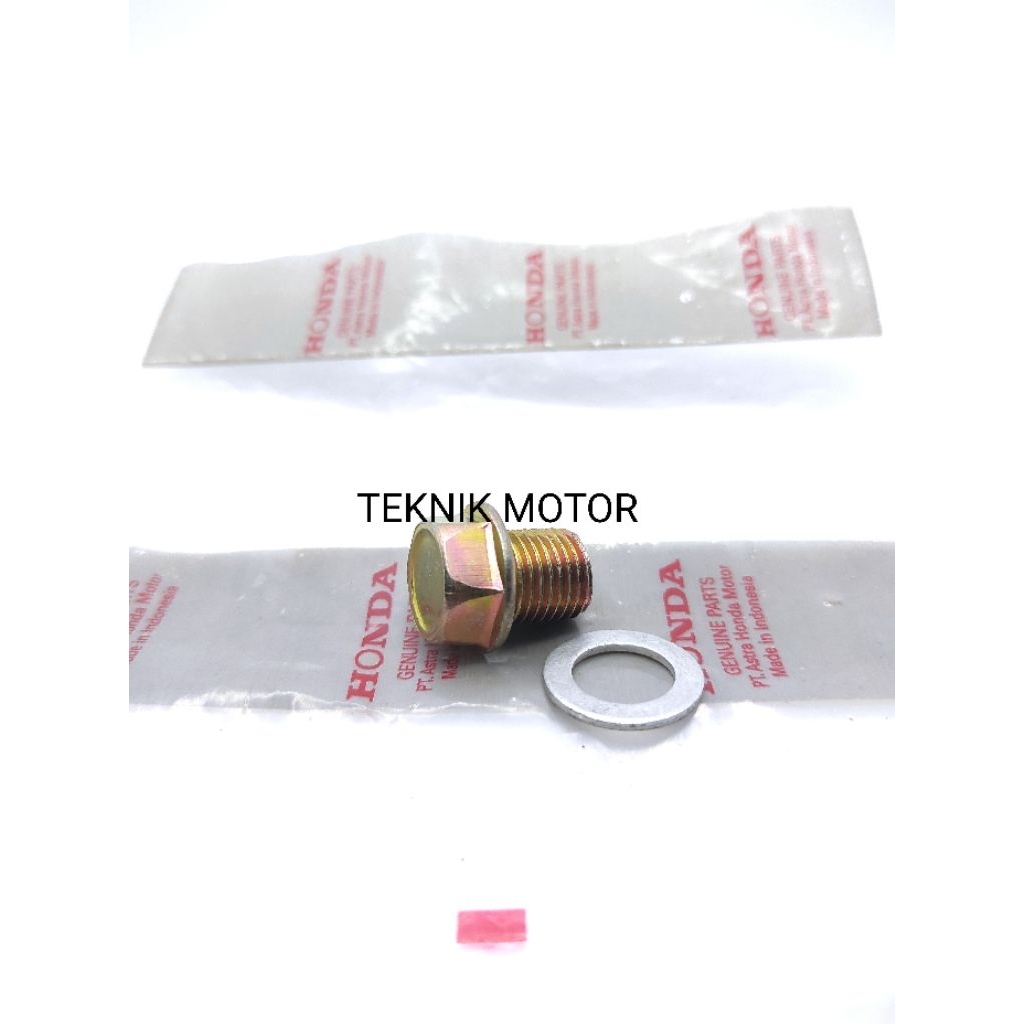 Baut Tap Oli Oversize + Ring Motor Universal Baut 19 Kunci 17