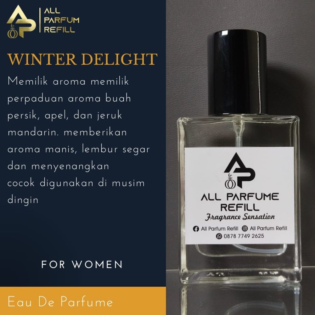All Parfum Refill Murni No Alkohol - WINTER DELIGHT