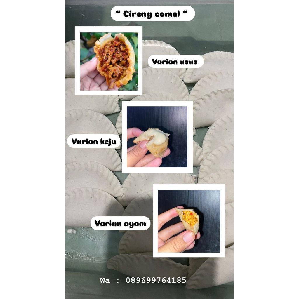 

Cireng isi varian ayam suwir keju lumer