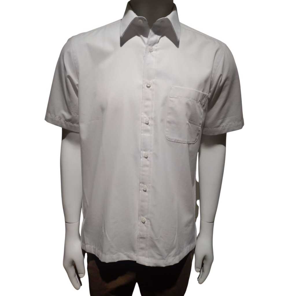 GQ 16242056 KEMEJA PUTIH POLOS LENGAN PENDEK