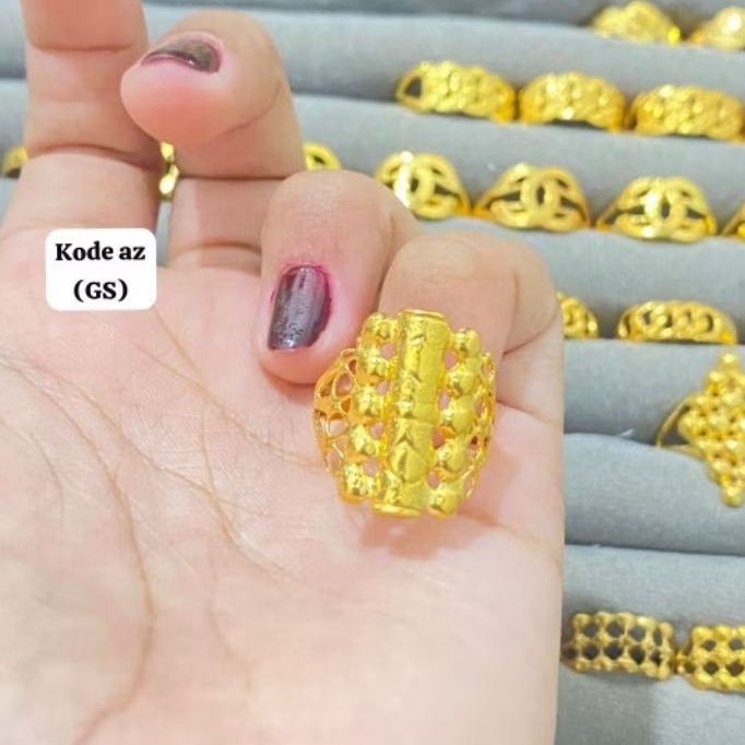 Cincin koin 91 bambu besar asli
