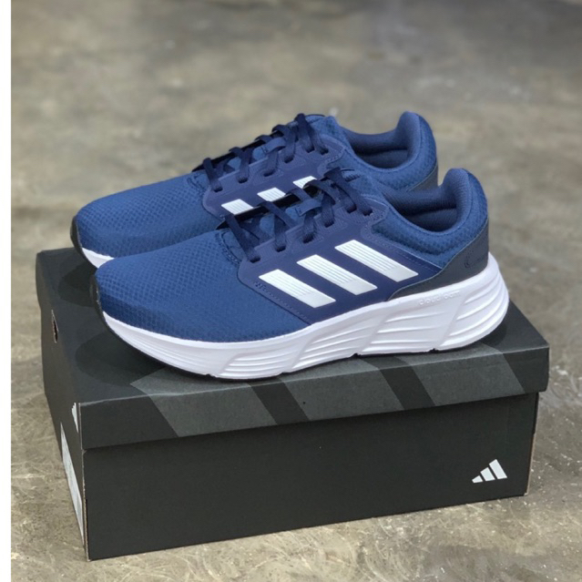 ADIDAS RUNNING GALAXY 6 SHOES M BLUE GW4139 100% Original Resmi PT Adidas Indonesia