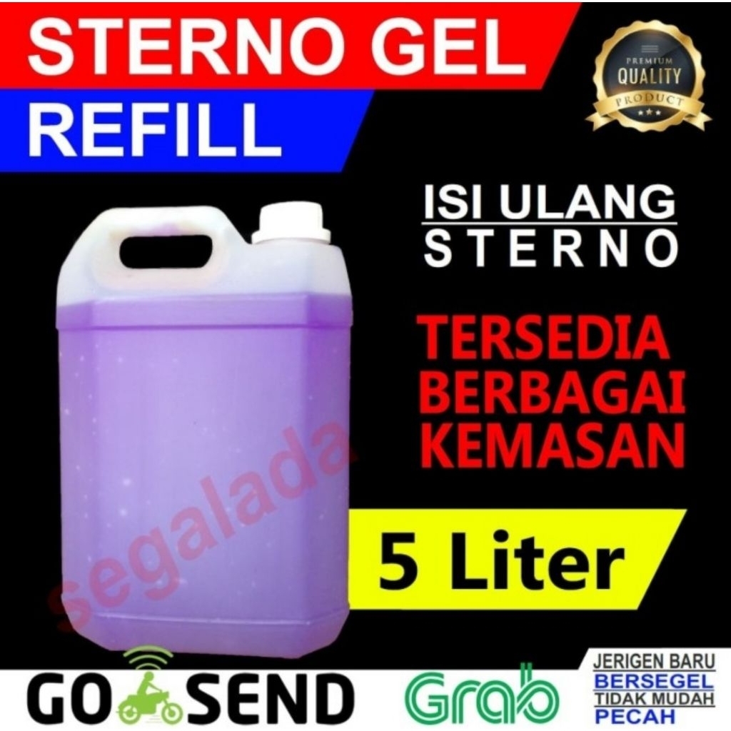 Refill Sterno Gel 5L Isi ulang Spirtus Gel Jelly Kompor Pxton