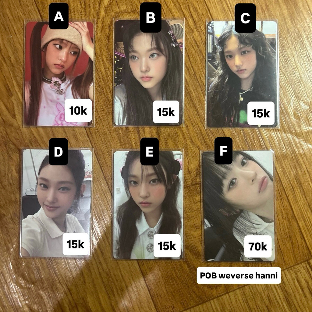 PC NEWJEANS NJZ HAERIN HANNI POB WEVERSE GET UP