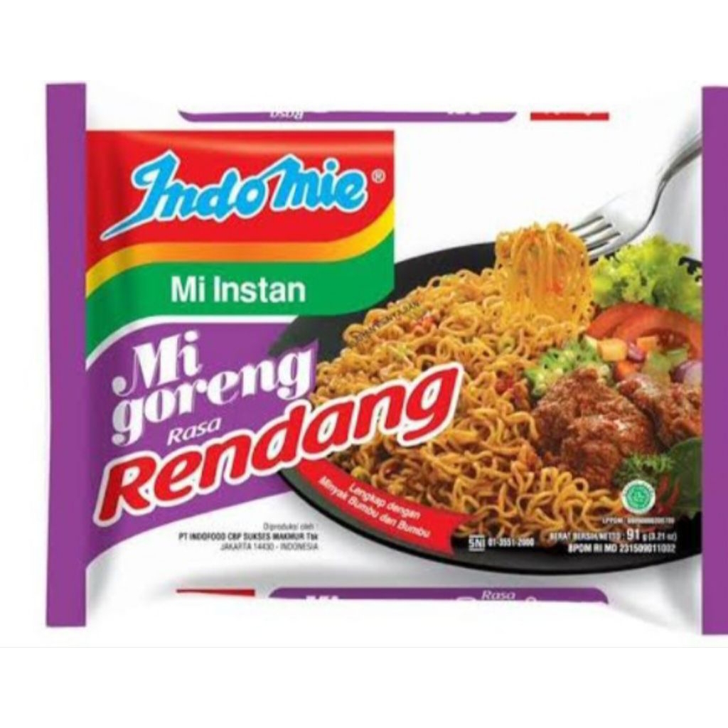 

mie indomie rendang