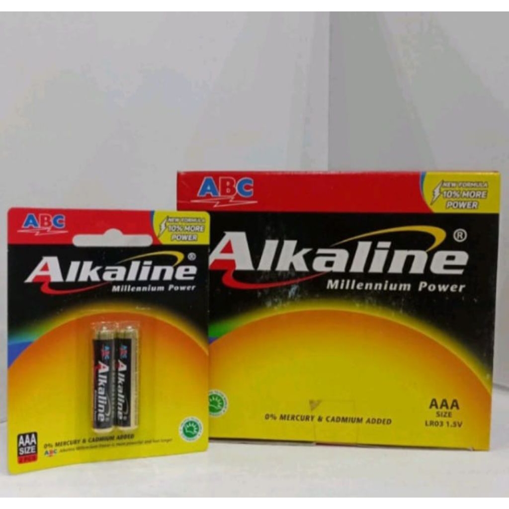 Baterai ABC Alkaline A3 2B (Paket Hemat 1 Box isi 24 Pack )