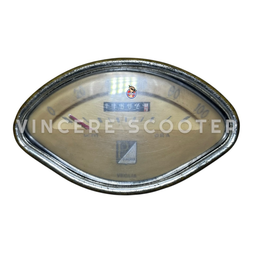 Speedometer Oval P/ 100 Original Vespa VBA VBB Sprint S GL SS180 GS
