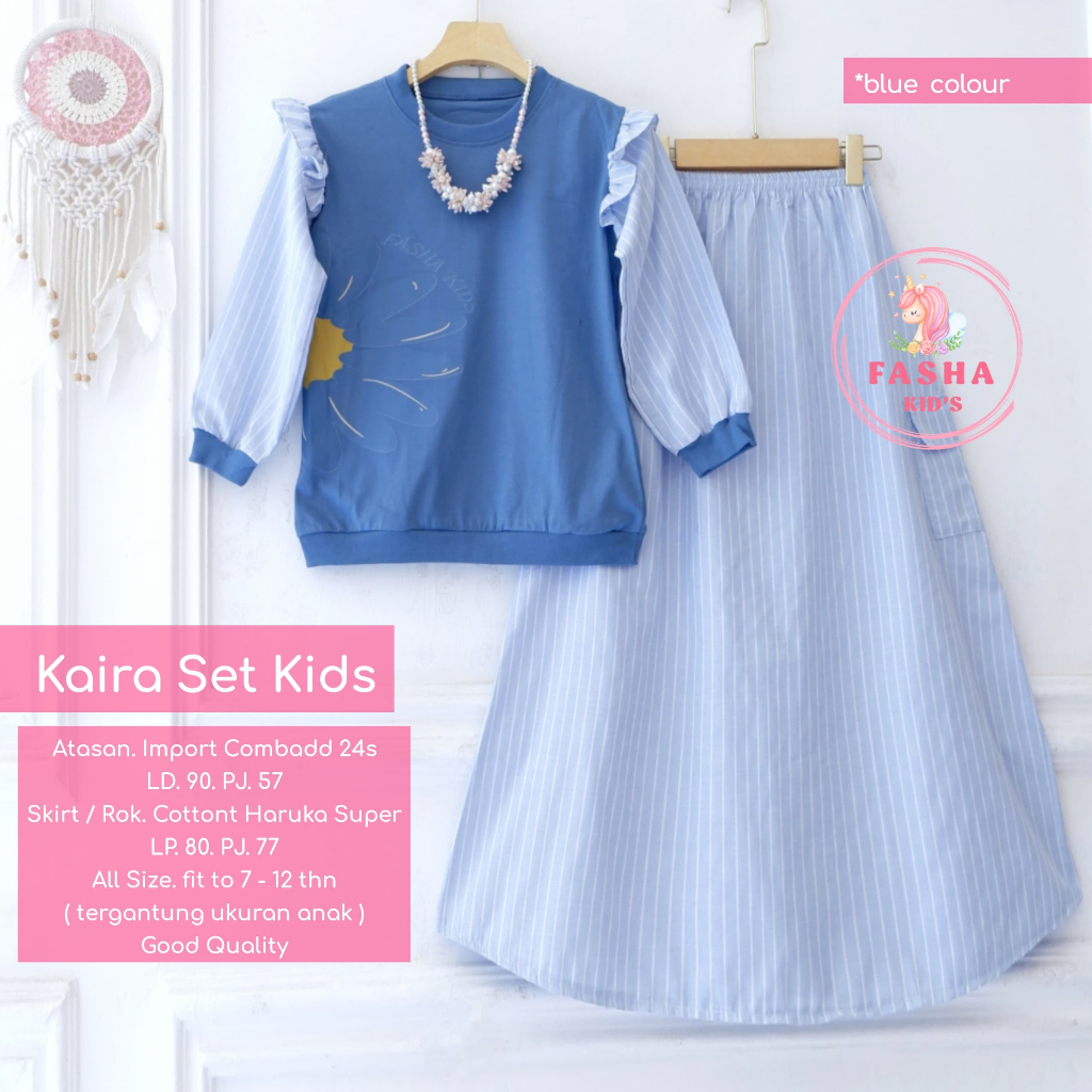 setelan rok anak perempuan 6-14 tahun anie ayoka aziva bella devana erika happy hanako hirumi kaira 