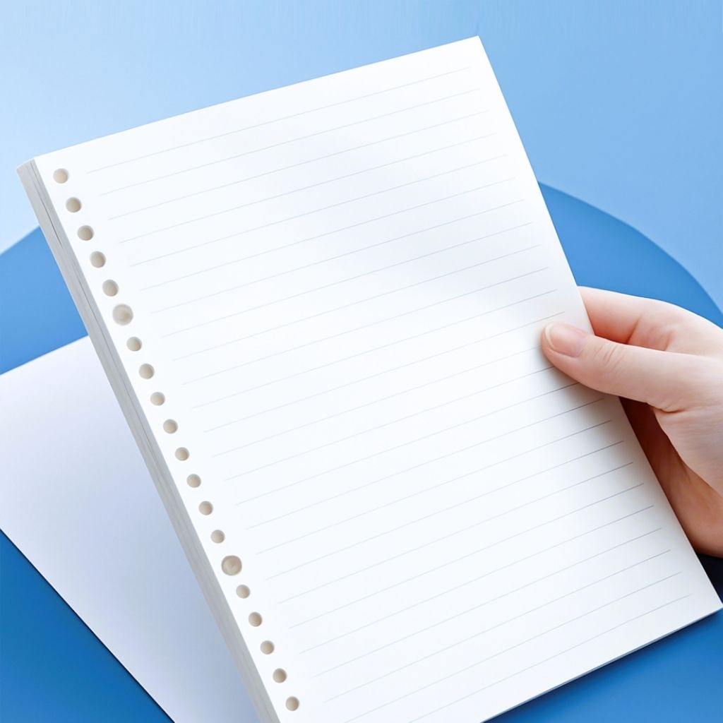 

Loose Leaf A5 100 Halaman Kertas Binder A5 Kertas Isi Ulang Loose Leaf 20 Holes Kertas File Binder