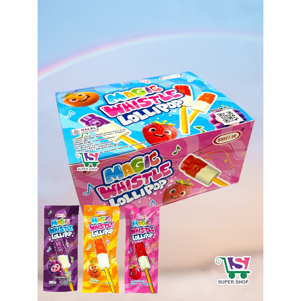 

Magic Whistle Lollipop Permen Loli Peluit Suling PACK (isi 30 pcs)