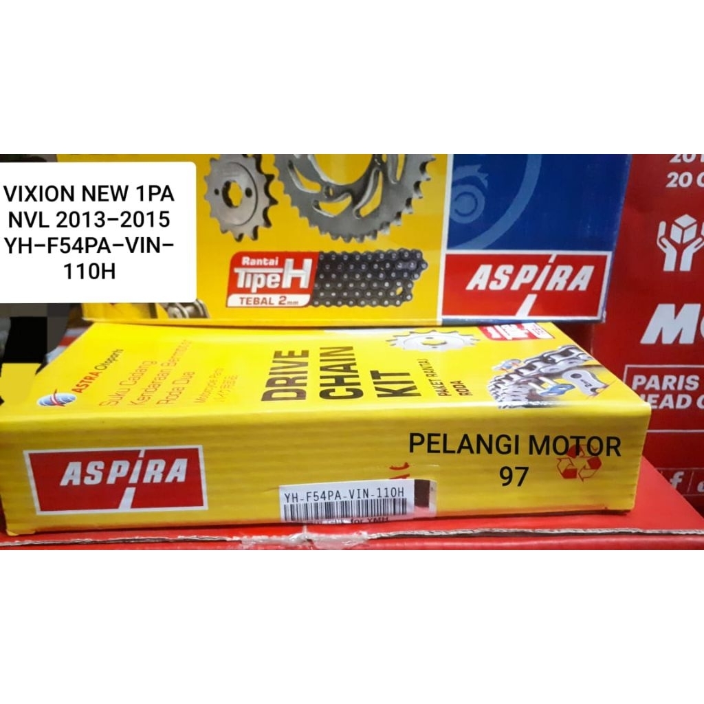 Gear set gir paket set 1PA vixion new NVL original aspira