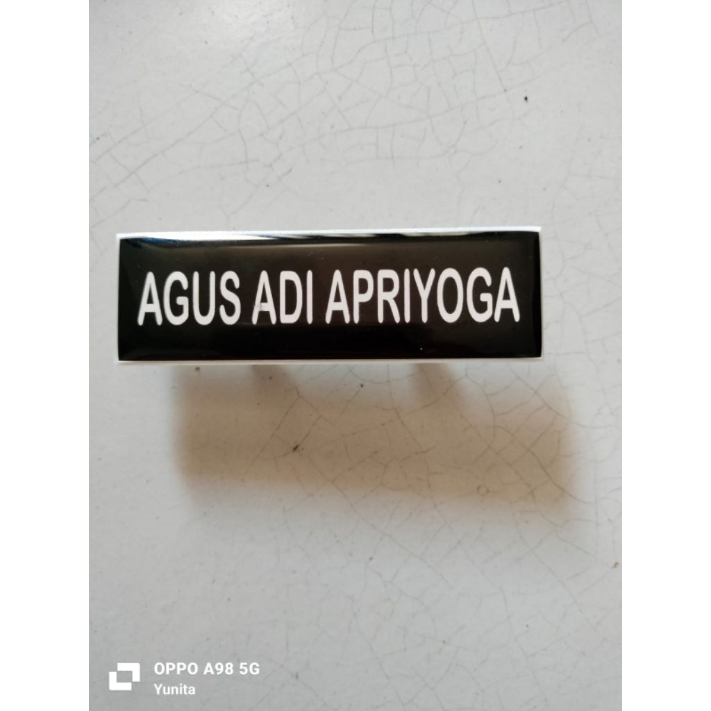 

custom nemmtag name tag resin kualitas premium pakai paku dan magnet | Papan Nama Pdh dan Pdu Polri | Papan Nama Bhayangkari