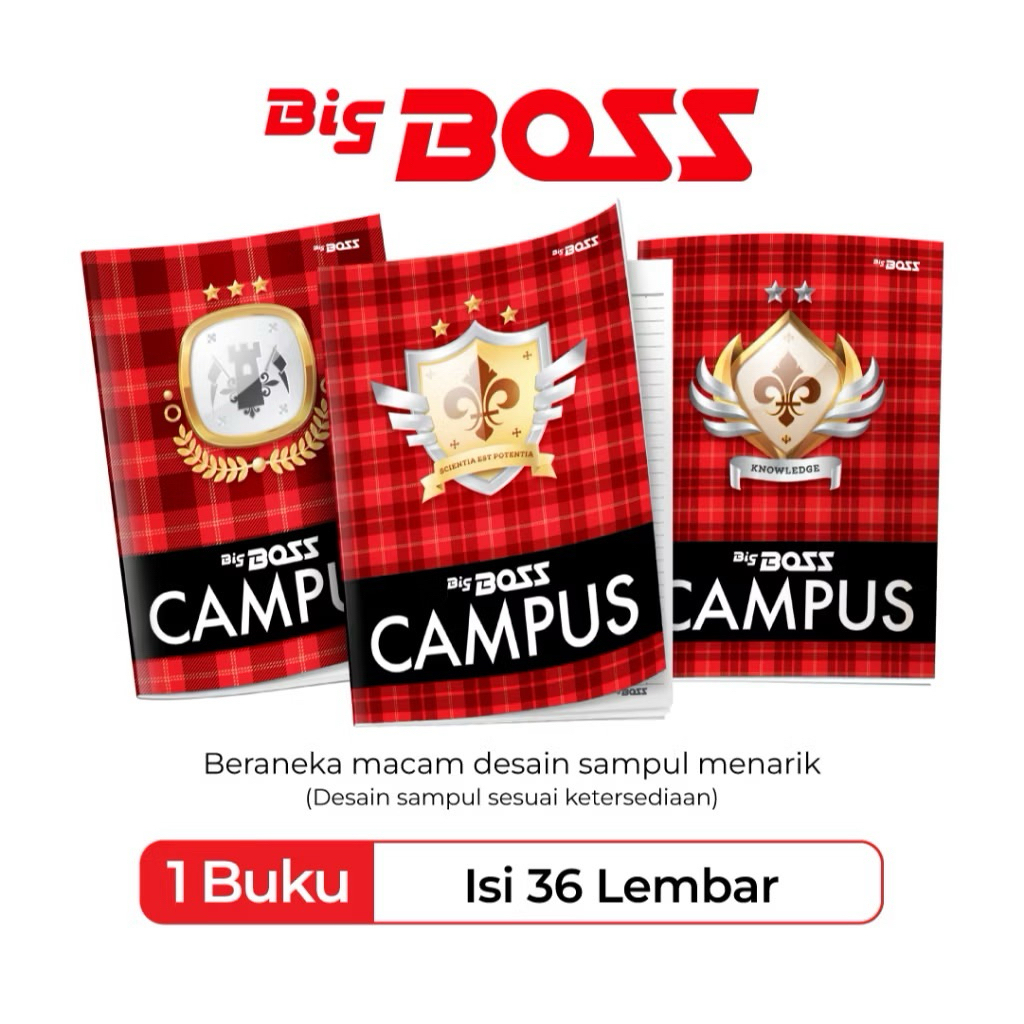

10 PCS BUKU TULIS CAMPUS BIG BOSS 36 lembar