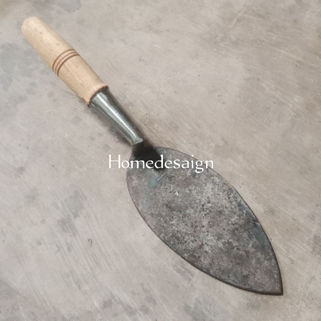 Cetok Tukang Cap Sukun Asli Hitam Baja Tempa - Cetok Semen Baja Tempa Super