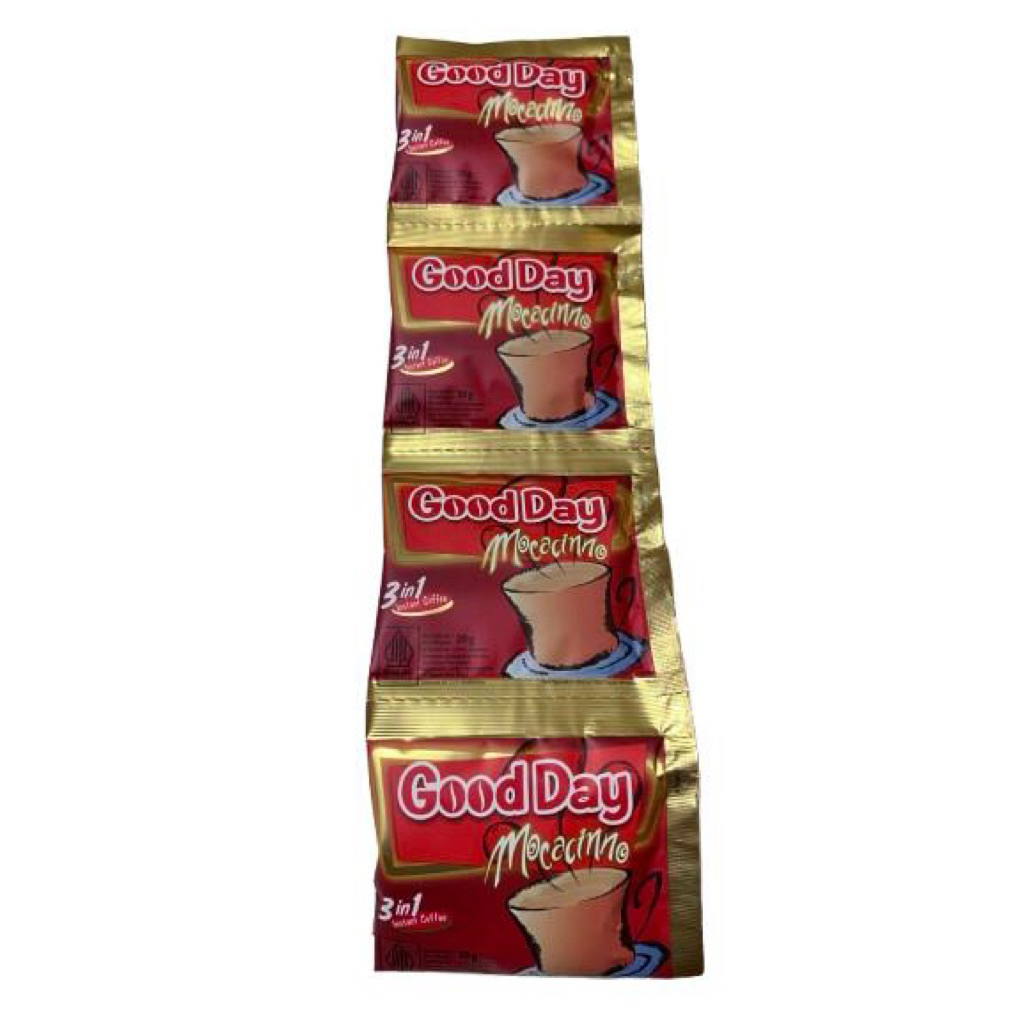 

kopi moccacino good day 1 renceng (10 sachet )