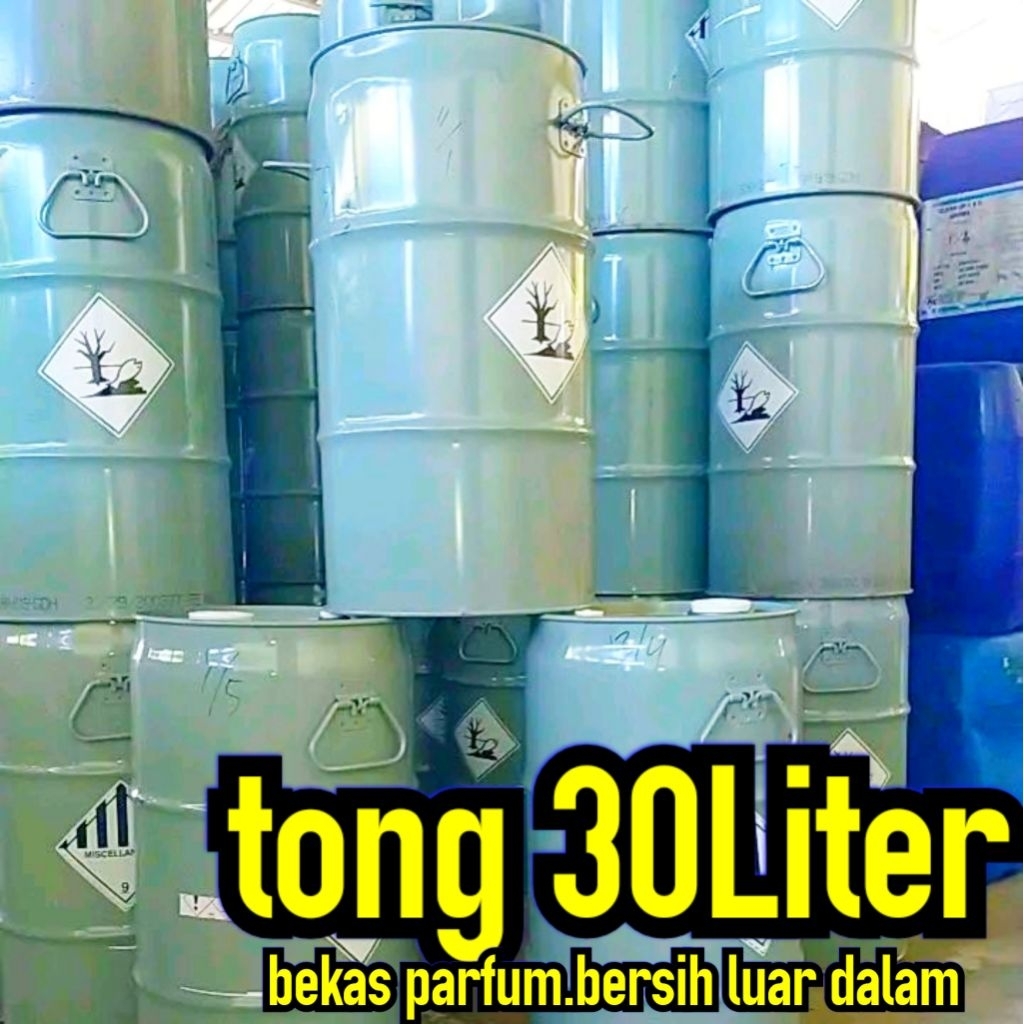 drum bensin 30liter ex parfum .drum besi 30liter..tebal.dalam bersih siap pakai