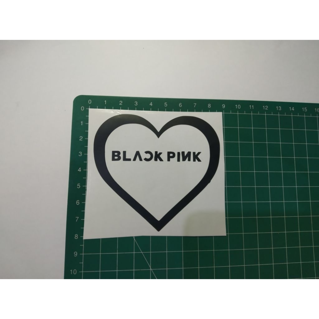 

stiker cutting black pink