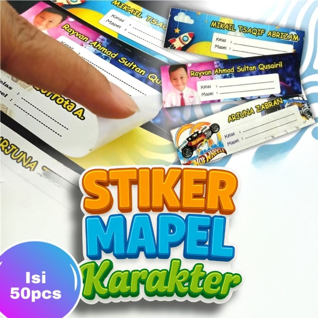 

(50 pcs) Stiker Mata Pelajaran