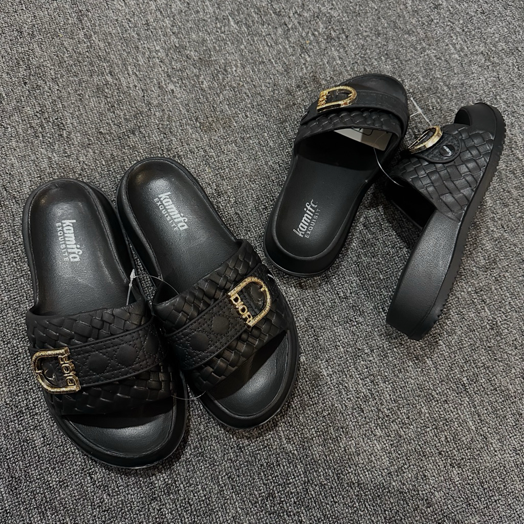 Sandal Slop wanita Sandal karet wanita