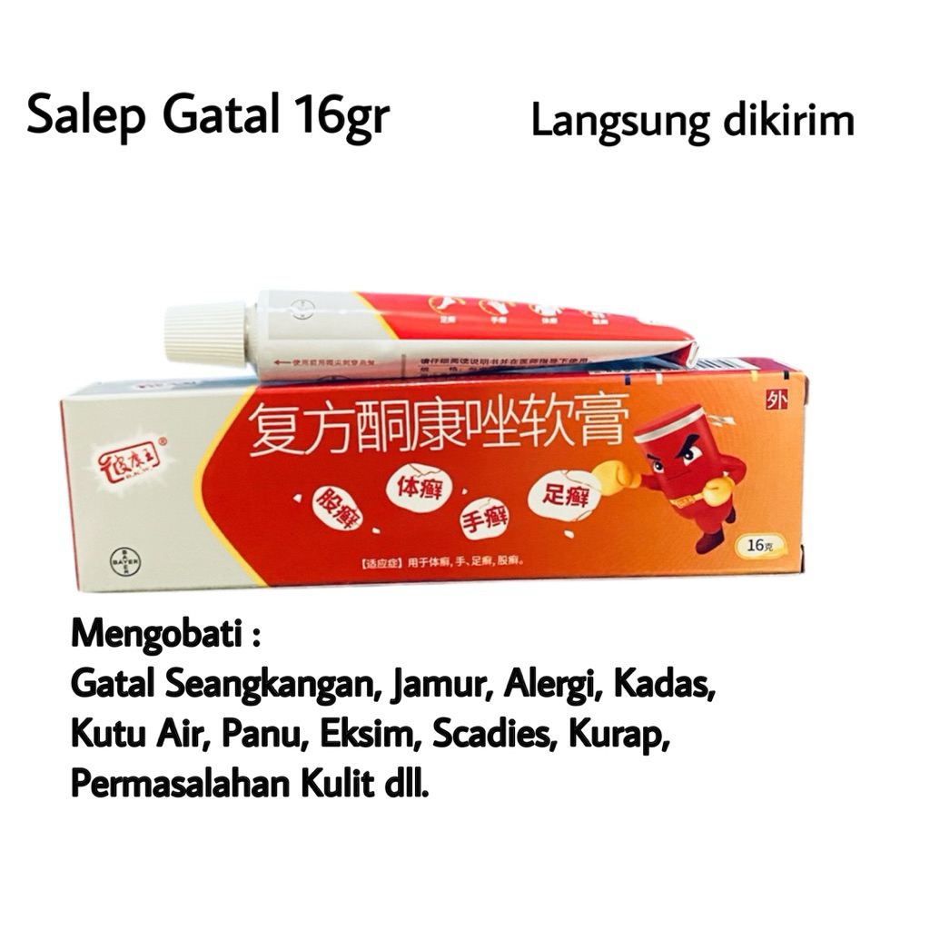 Salep Gatal kulit selangkangan panu kadas kurap eksim jamur bayer 16 gr