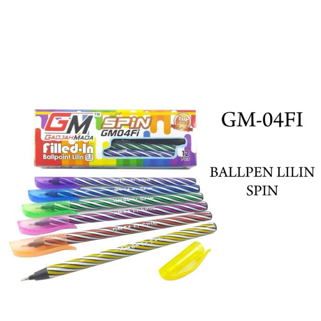 

SELUSIN 12 PCS Pulpen Lilin GM Spin Bolpen Lilin Bolpenku[LS]