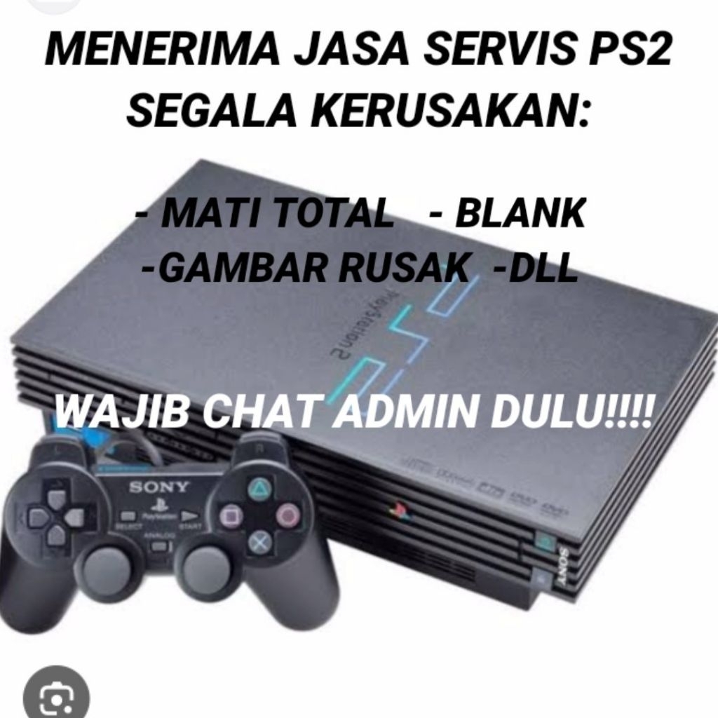 Jasa servis playstation2 /ps2 segala kerusakan