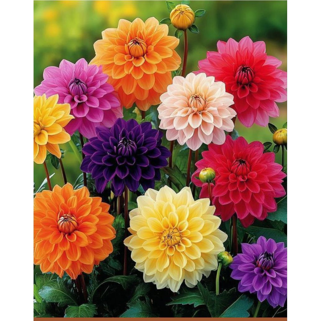 3 Biji Benih Bunga Dahlia Mix