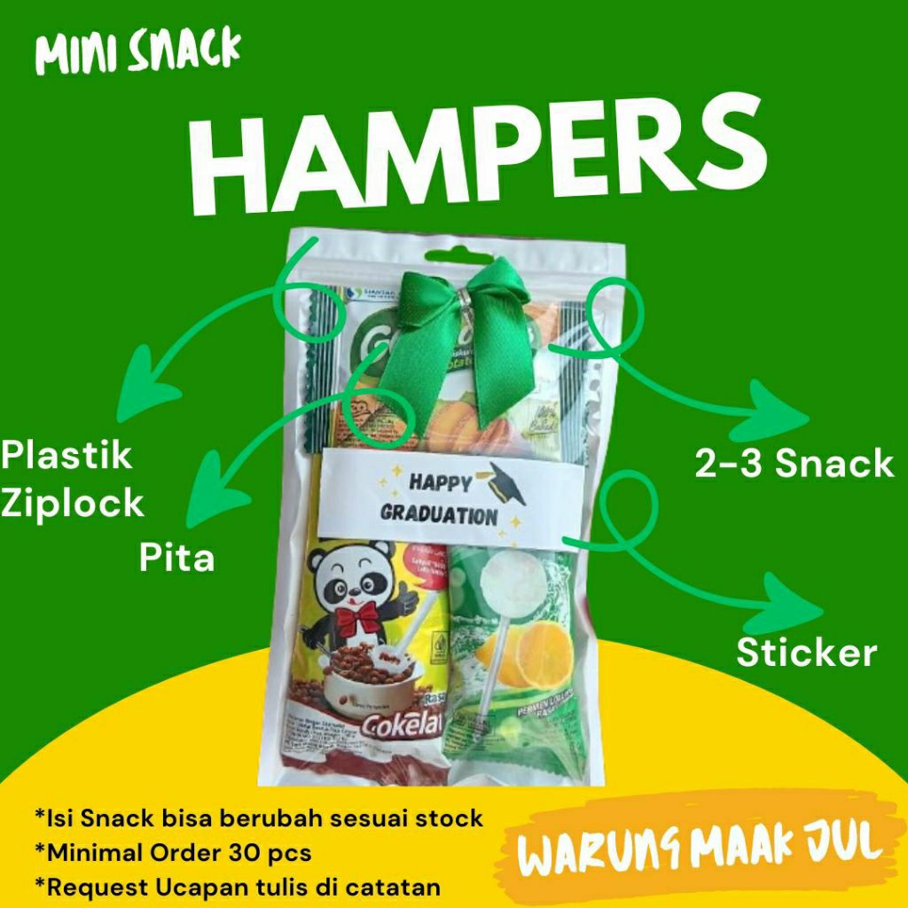 

MINI CUSTOM GIFT SNACK HAMPERS / SNACK GIFT ULANG TAHUN MIN. ORDER 30 PCS MINI HAMPERS PARCEL ANAK PARCEL UNIK HAMPERS LUCU ANAK MINI GIFT ULANG TAHUN