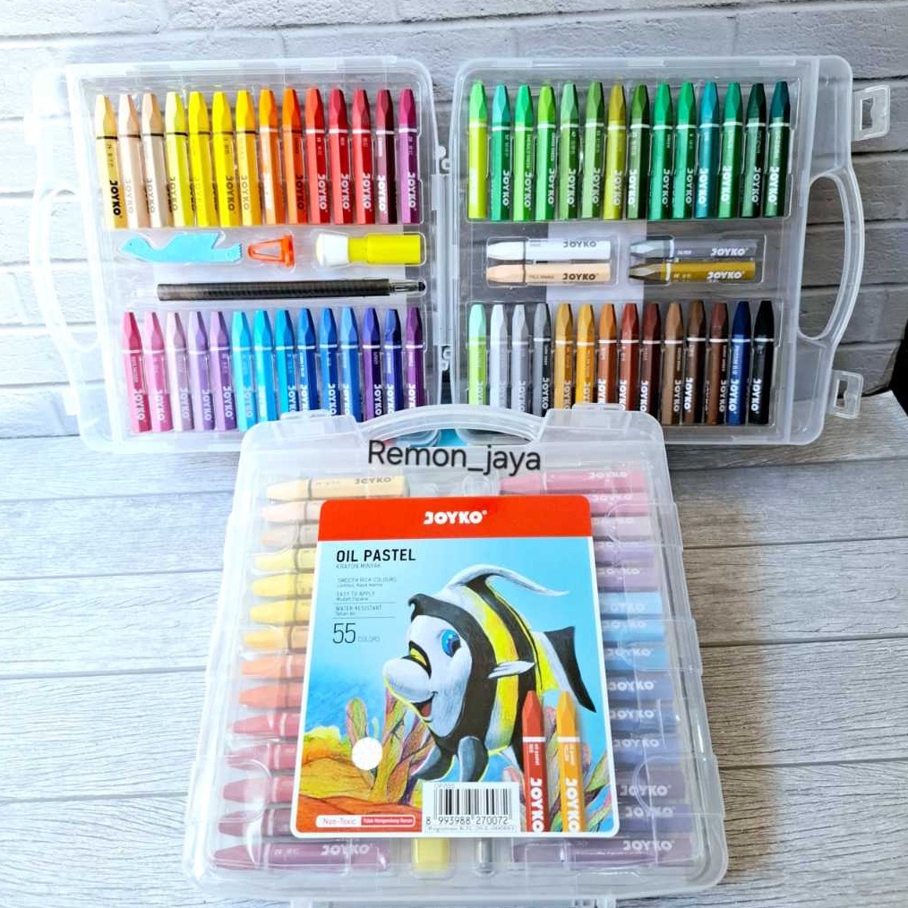 

KODE O99F Crayon Joyko Oil pastel Joyko 55 warna 1pak