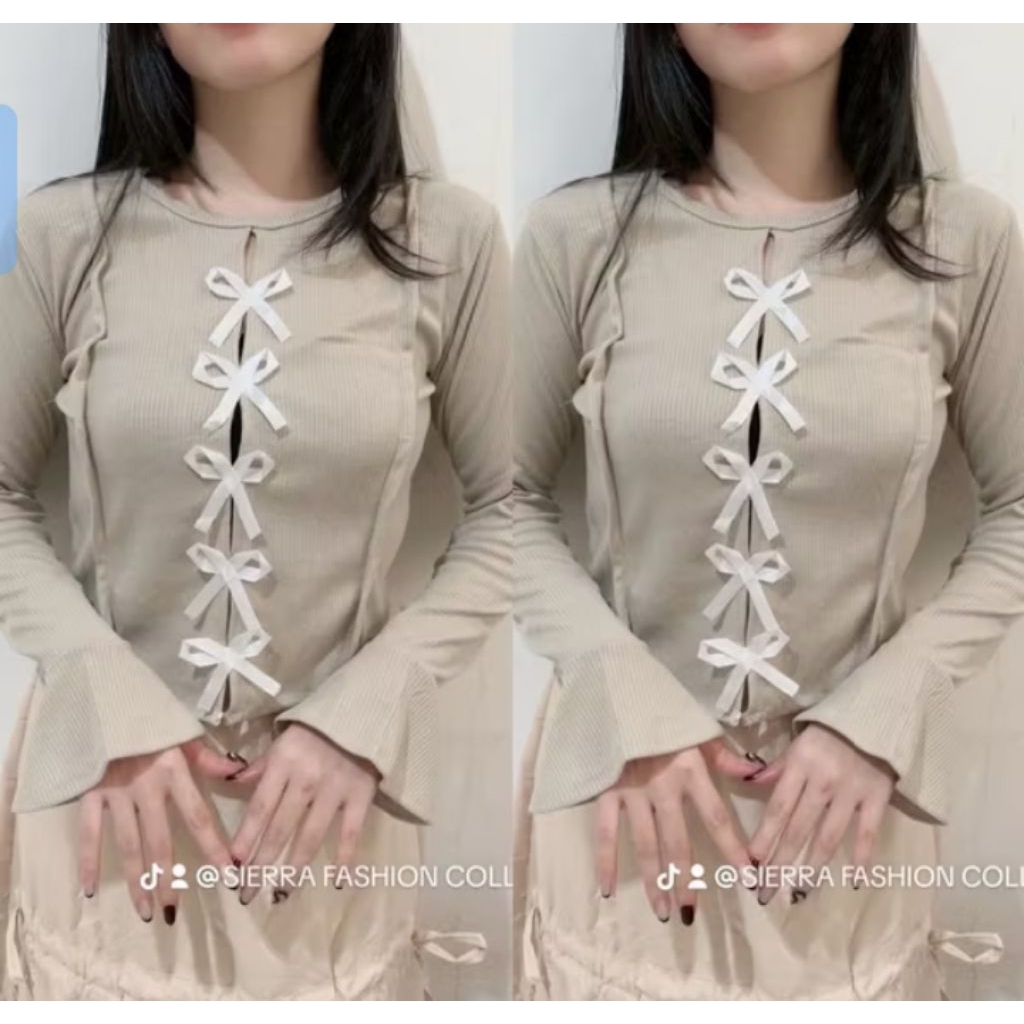 Lekra blouse pita tengah lucuk