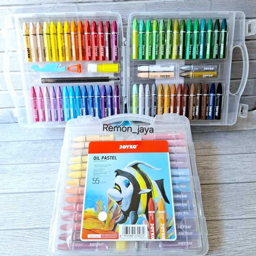 

KODE D5T Crayon Joyko Oil pastel Joyko 55 warna 1pak