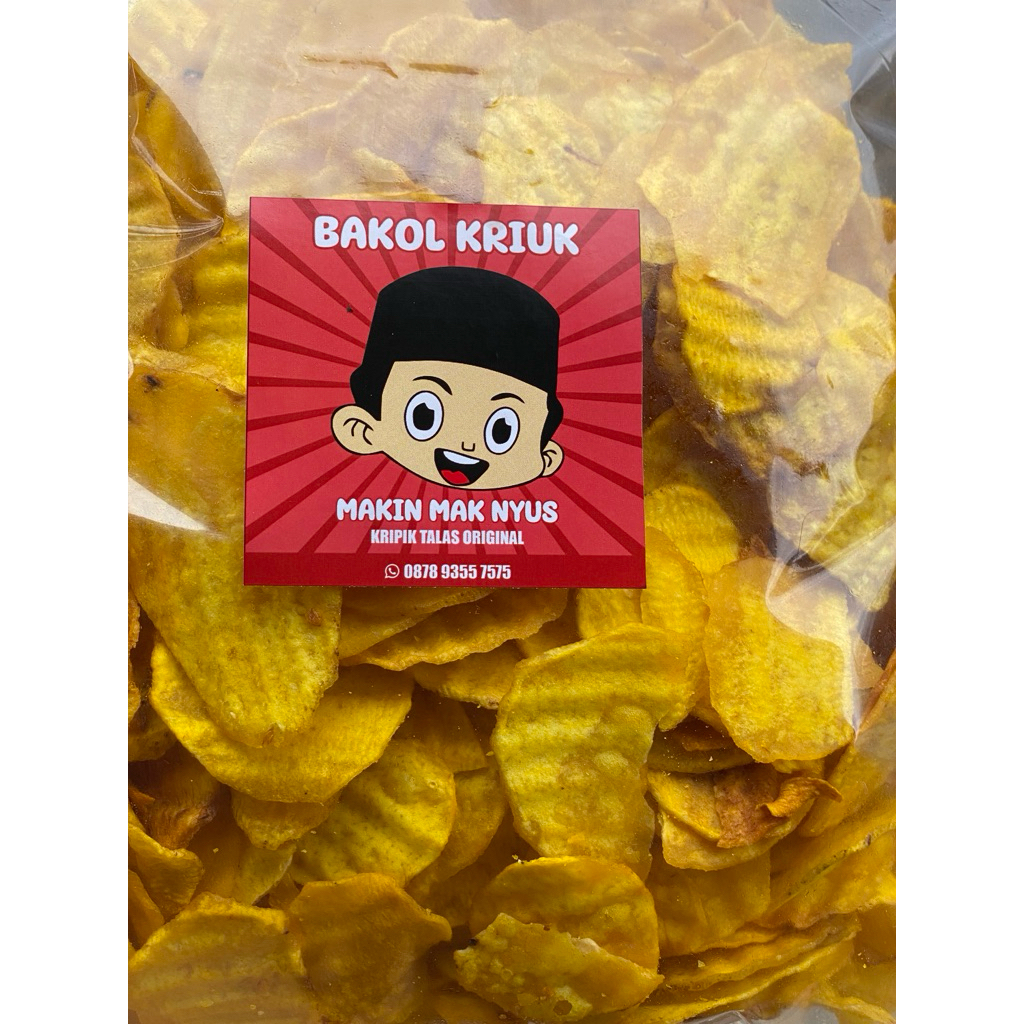 

Kripik Talas gurih renyah 500gr enak/keripik
