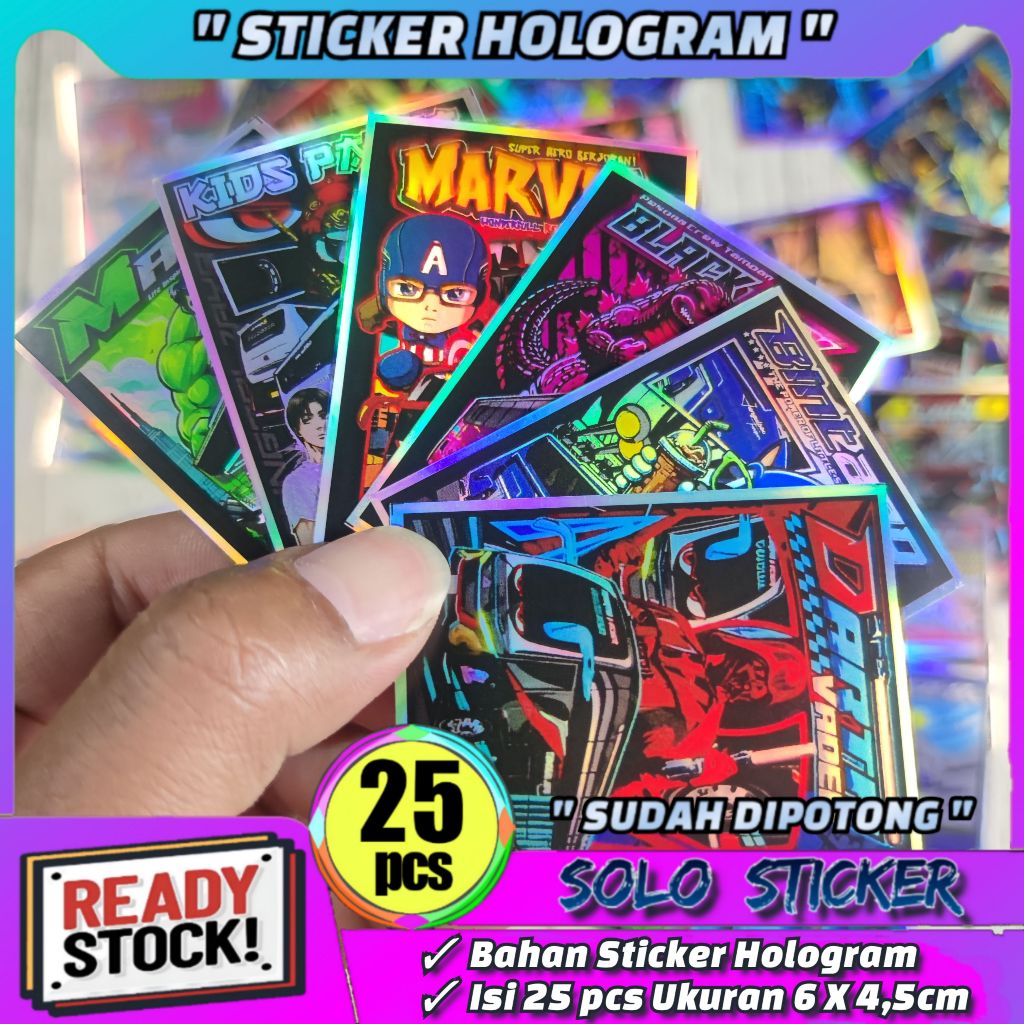

Sticker Bus Hologram Terbaru Isi 25 pcs SUDAH DIPOTONG Waterprof Anti Air