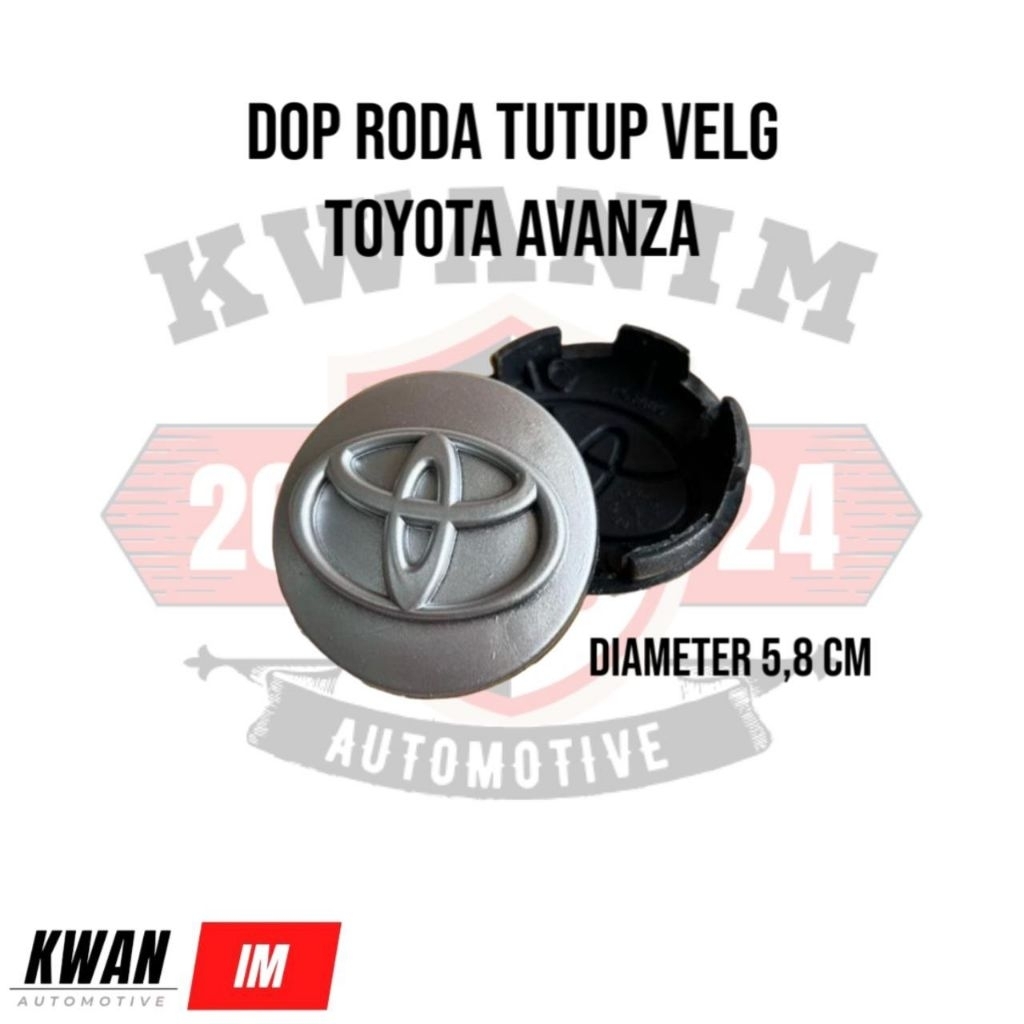 Dop Roda Tutup Velg Toyota Avanza Rush Diameter 5.8cm Original