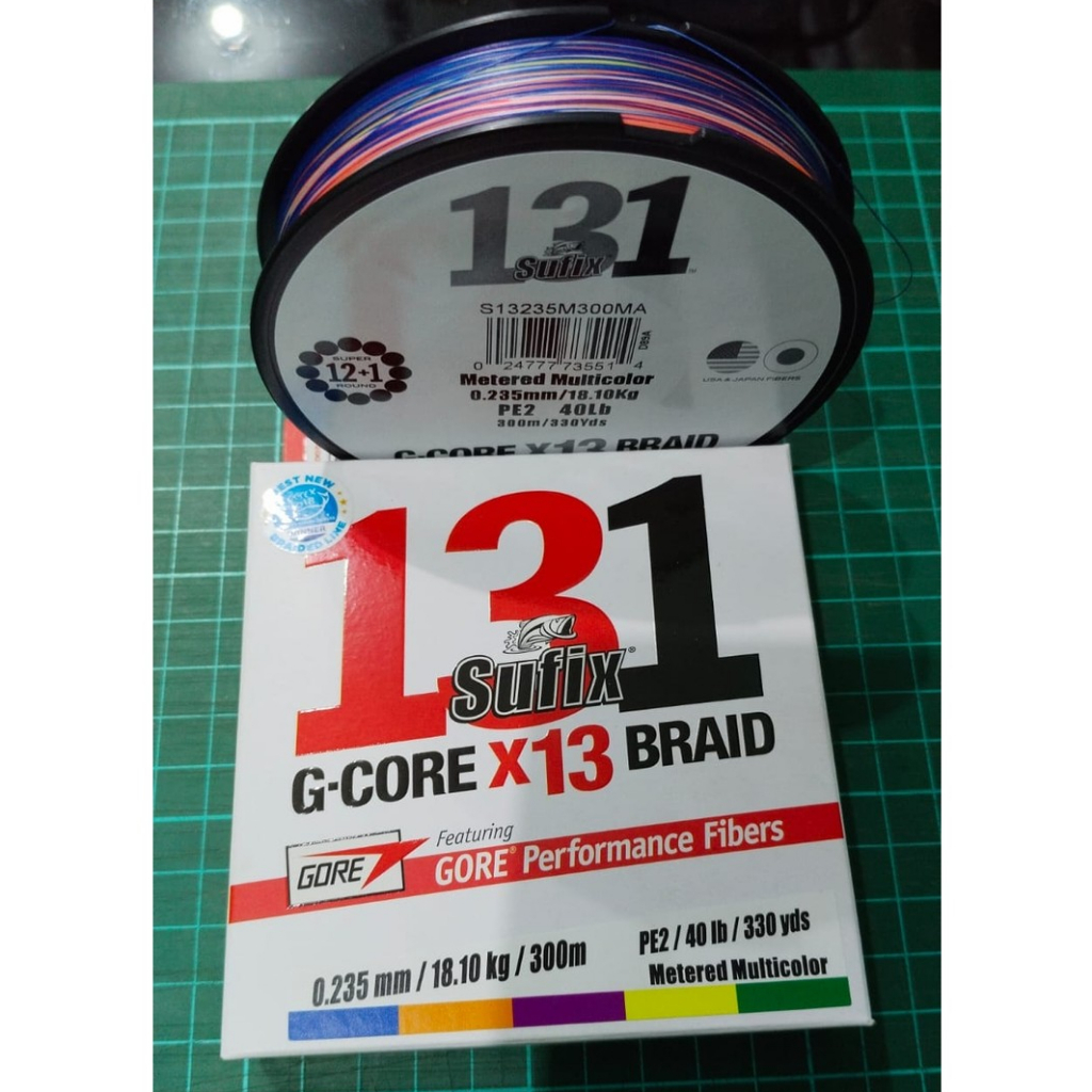 LINE / SENAR / KENUR PE SUFIX 131 300Meter MULTI COLOUR PE.2