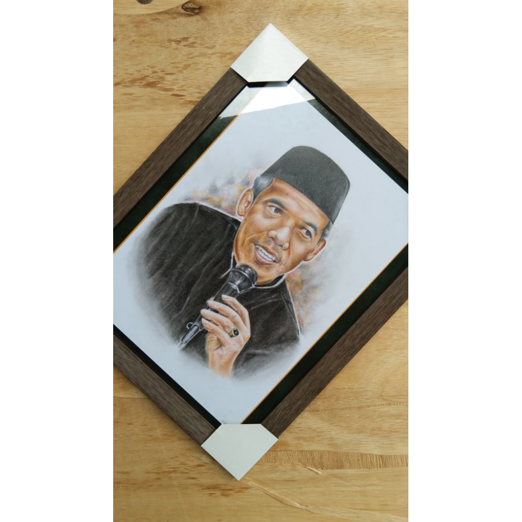 sketsa lukisan wajah