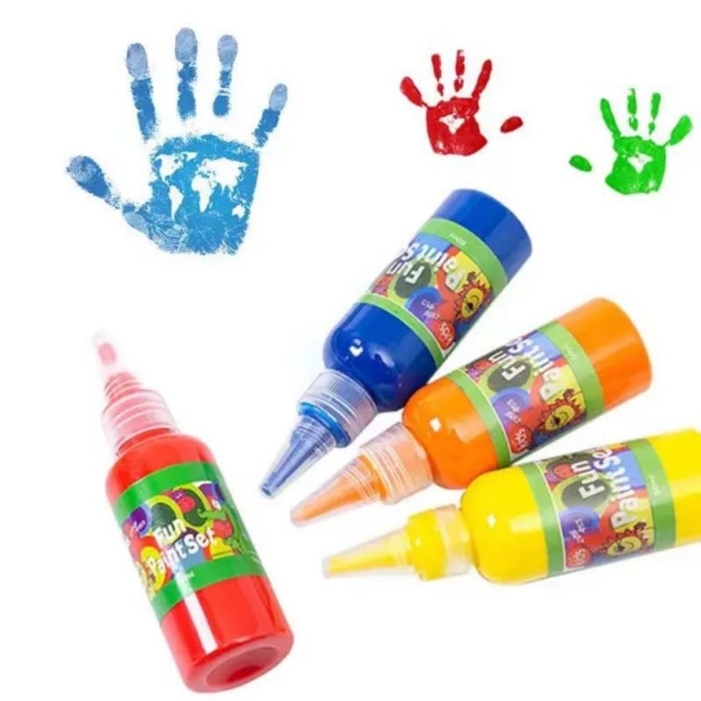 

Finger Paint Anak 60ml – Cat Warna Edukatif Non-Toxic/Cat Jari Anak 60ml – Set Lukis Aman & Ceria