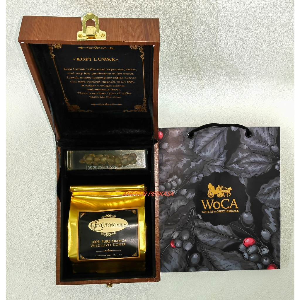 

Kopi Luwak Exclusive Wooden Box [Isi 125gr - Kotak Kayu]