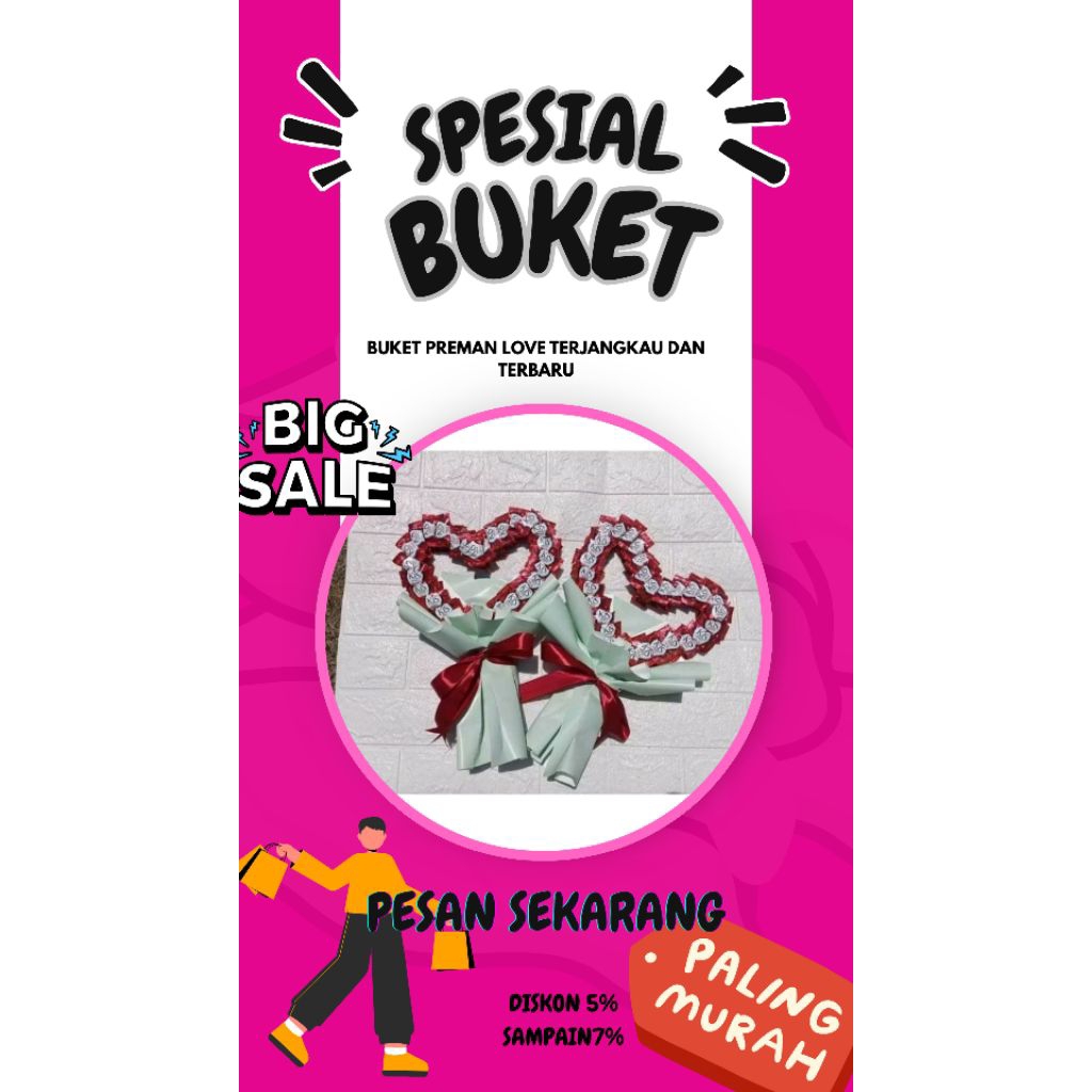 

buket preman love terjangkau dan terbaru