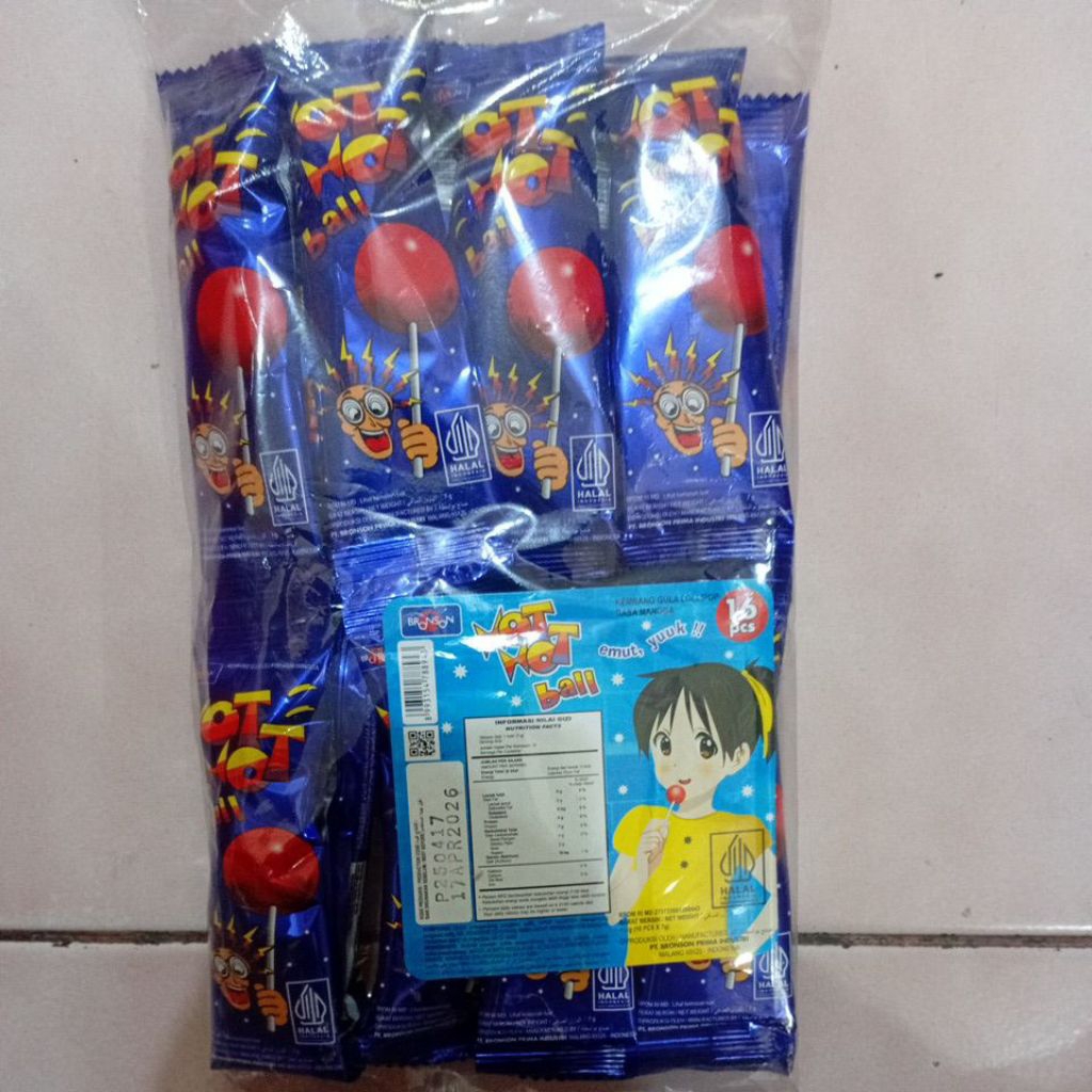 

Permen Hot Hot Ball (isi 16 pcs) @7gr