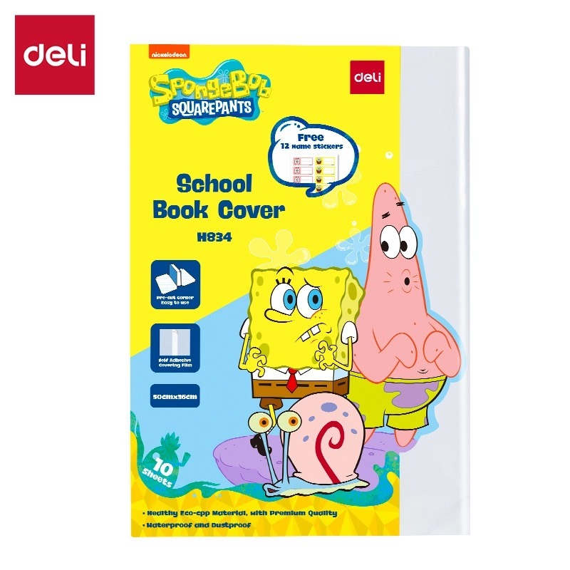 

DELI SAMPUL PLASTIK / COVER BOOK F4 H834