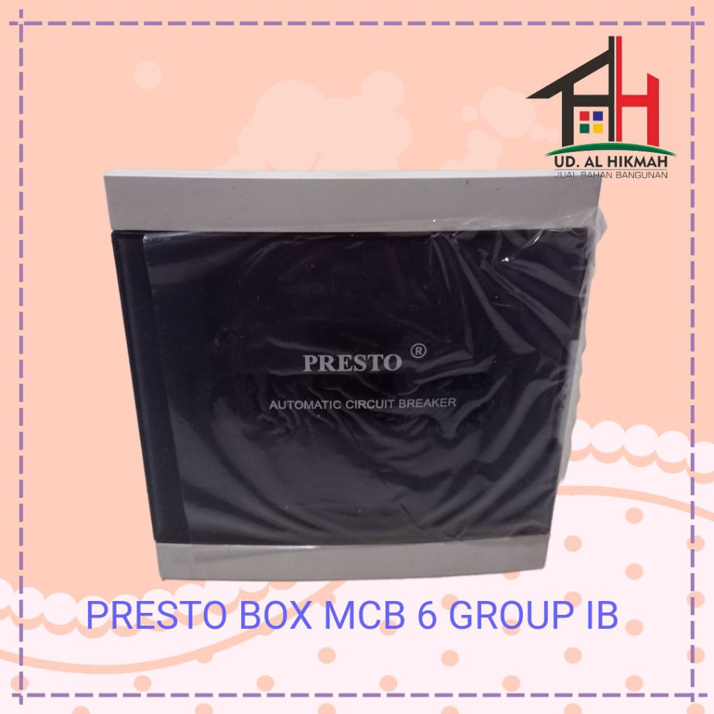 Box Mcb Presto Inbow 6 Group 6grup 2806 Tanam Fuse Box + Cover - PRESTO FUSE BOX 6 GROUP