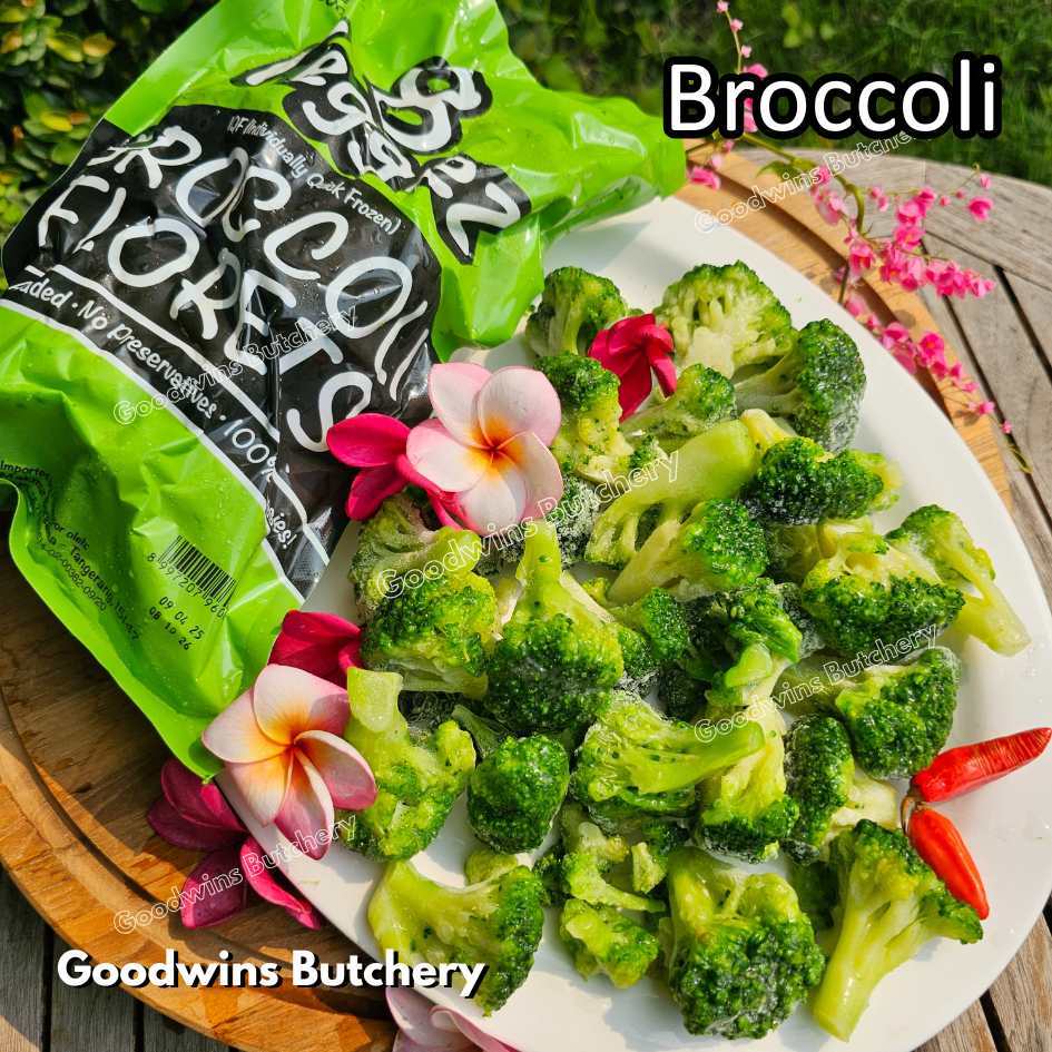 

BROCCOLI FLORETS sayuran beku 8 Veggiez imported frozen vegetable IQF 8Veggiez BROCOLI BROKOLI 500g