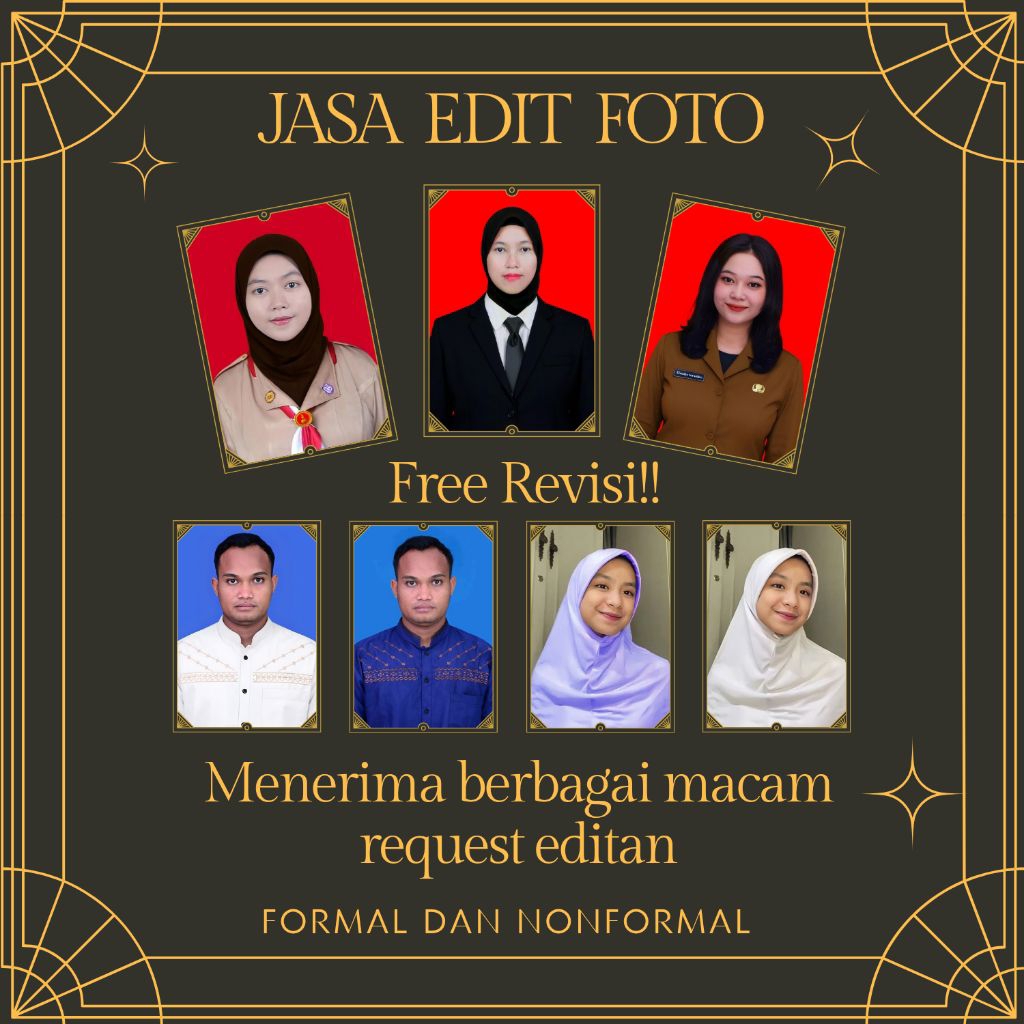 Jasa Edit Pas Foto Formal / CPNS / SKCK / Lamaran kerja / Ijazah | Edit Jas, almamater, Kemeja, Back
