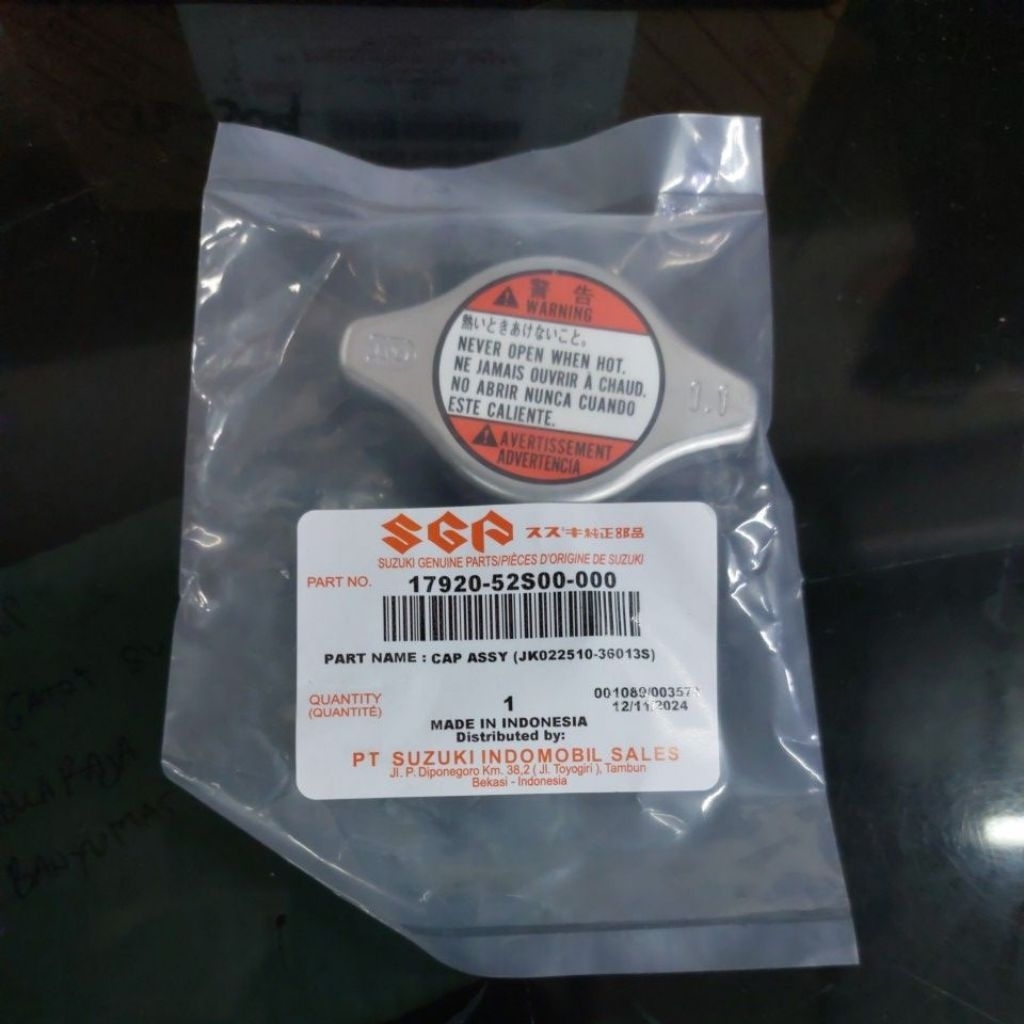 TUTUP RADIATOR ORI UNIVERSAL SUZUKI