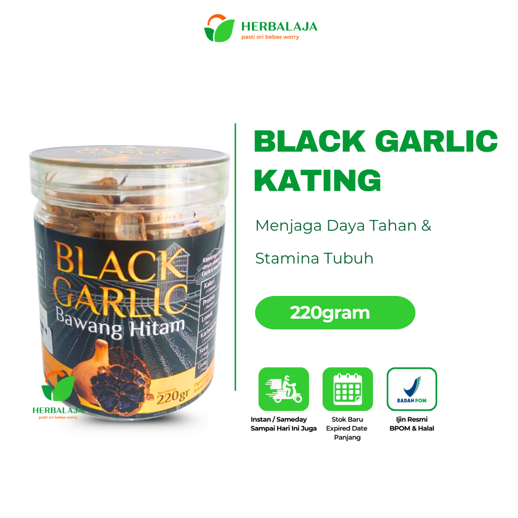 

Bawang Hitam Black Garlic Kating Premium Murah & Manis Herbal Hipertensi Kolesterol Daya Tahan Tubuh