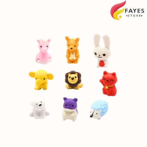

FAYES COD Penghapus Motif Binatang Mini Lucu Keren / Eraser Karakter Animal STY34