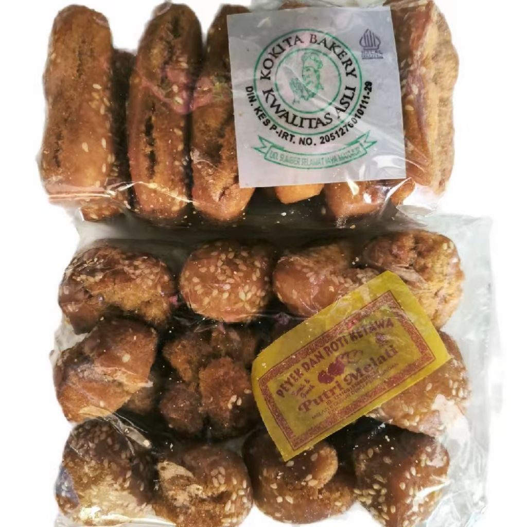 

oleh-oleh khas Medan. roti ketawa wijen isi 12 pcs